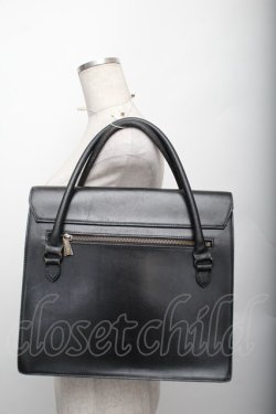 画像2: Jean Paul GAULTIER / ロゴ型押しレザーバッグ  黒 S-25-12-20-1008-GO-BG-AS-ZS