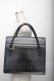 画像2: Jean Paul GAULTIER / ロゴ型押しレザーバッグ  黒 S-25-12-20-1008-GO-BG-AS-ZS (2)