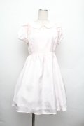 Ank Rouge / 衿付きワンピース  ピンク S-25-12-20-1011-CA-OP-AS-ZS