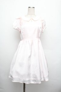 Ank Rouge / 衿付きワンピース  ピンク S-25-12-20-1011-CA-OP-AS-ZS