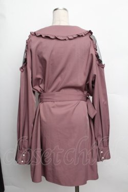 画像2: Ank Rouge / ビジューリボンZIPワンピース  ピンク S-25-12-20-1015-CA-OP-AS-ZS