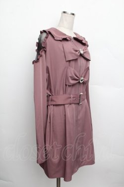 画像3: Ank Rouge / ビジューリボンZIPワンピース  ピンク S-25-12-20-1015-CA-OP-AS-ZS