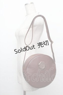 画像1: Q-pot. / チョコレートラウンドショルダーバッグ  ブラウン S-25-12-20-1002-QP-BG-AS-ZS