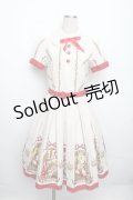 Innocent World / 童話柄ワンピース  オフｘ赤 S-25-12-20-1022-IW-OP-AS-ZS