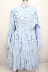 画像1: Physical Drop / スタンドカラープリンセスドレス  サックス S-25-12-20-1025-LO-OP-AS-ZS (1)