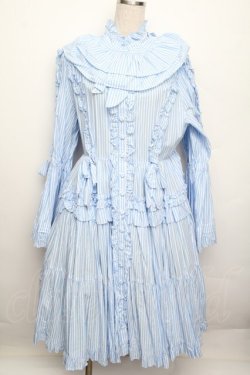 画像1: Physical Drop / スタンドカラープリンセスドレス  サックス S-25-12-20-1025-LO-OP-AS-ZS