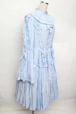 画像3: Physical Drop / スタンドカラープリンセスドレス  サックス S-25-12-20-1025-LO-OP-AS-ZS