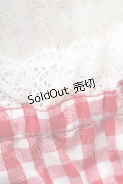 画像6: metamorphose / ギンガムシャーリングジャンパースカート  赤ｘ白 S-25-12-20-005-ME-OP-AS-ZS
