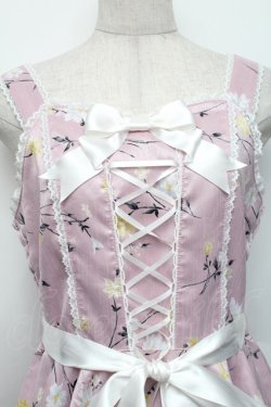 画像3: metamorphose / リボンサーキュラージャンパースカート（フラワー） 1 ピンク S-25-12-20-006-ME-OP-AS-ZS