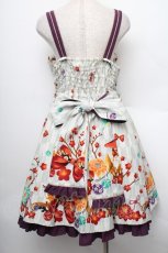 画像2: metamorphose / 春告げ鳥の恋うらら前プリーツジャンパースカート  ミントｘ紫 S-25-12-20-007-ME-OP-AS-ZS (2)