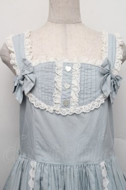 画像3: metamorphose / 裾フリルジャンパースカート（水玉）  サックス S-25-12-20-008-ME-OP-HR-ZS