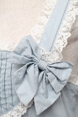 画像4: metamorphose / 裾フリルジャンパースカート（水玉）  サックス S-25-12-20-008-ME-OP-HR-ZS