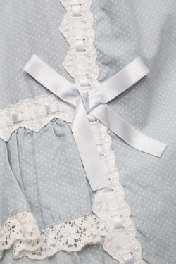 画像6: metamorphose / 裾フリルジャンパースカート（水玉）  サックス S-25-12-20-008-ME-OP-HR-ZS