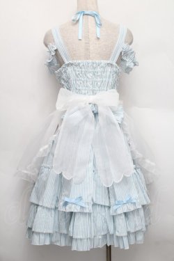 画像2: metamorphose / シナモロールコラボ　エプロン付きジャンパースカート  サックス S-25-12-20-009-ME-OP-AS-ZS