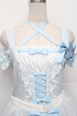 画像3: metamorphose / シナモロールコラボ　エプロン付きジャンパースカート  サックス S-25-12-20-009-ME-OP-AS-ZS