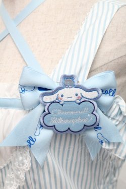 画像4: metamorphose / シナモロールコラボ　エプロン付きジャンパースカート  サックス S-25-12-20-009-ME-OP-AS-ZS