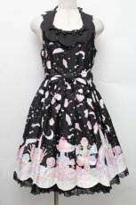 画像1: Angelic Pretty / MilkyPlanetジャンパースカートSet  黒 S-25-12-20-014-AP-OP-ET-ZS (1)