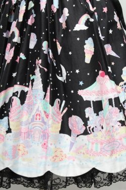 画像4: Angelic Pretty / MilkyPlanetジャンパースカートSet  黒 S-25-12-20-014-AP-OP-ET-ZS