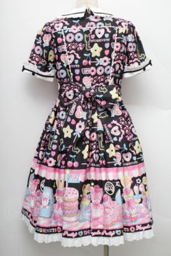 画像2: Angelic Pretty / Toy's Donut Dinerワンピース  クロ S-25-12-20-015-AP-OP-SZ-ZS