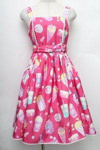 Angelic Pretty / Fancy Candyジャンパースカート  ピンク S-25-12-20-016-AP-OP-AS-ZS