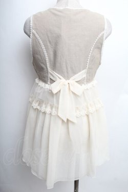 画像2: axes femme / ダンガリー切替ベスト  ベージュ S-25-12-21-038-AX-TO-HR-ZS