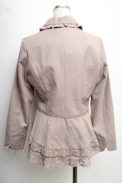 画像2: axes femme / バックテールフリルジャケット  グレージュ S-25-12-21-039-AX-JA-HR-ZS