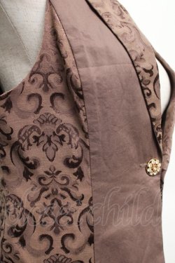 画像3: axes femme / /ジャガードベスト  ブラウン S-25-12-21-042-AX-TO-HR-ZS