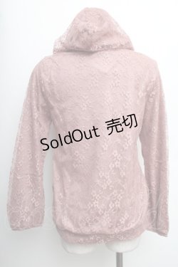 画像2: axes femme / デザインレースパーカー  アワピンク S-25-12-21-044-AX-BL-HR-ZS