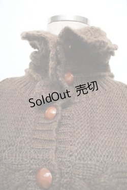 画像4: axes femme / リボン通しポンチョ  ブラウン S-25-12-21-048-AX-JA-HR-ZS