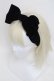 画像1: Jane Marple / リボンヘアバンド  黒 S-25-12-21-007-JM-AC-AS-ZS (1)