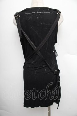 画像2: h.ANARCHY / メッシュ重ねタンク  黒 S-25-12-21-053-HN-TO-HR-ZS