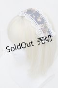 hiroko tokumine / 花柄ヘッドドレス  紺 S-25-12-21-008-LO-AC-AS-ZS