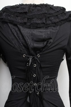 画像4: h.naoto Blood / フリルレースボレロ  黒 S-25-12-21-055-HN-TO-HR-ZS