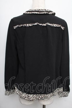 画像3: axes femme / レオパードブラウス  黒 S-25-12-21-057-AX-TO-HR-ZS