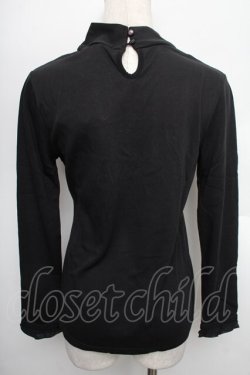 画像2: axes femme / BIGリボンカットソー  黒 S-25-12-21-058-AX-TO-HR-ZS