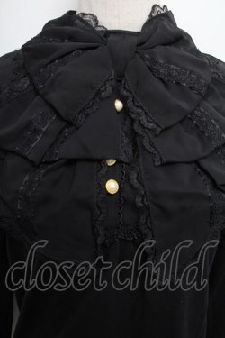 画像3: axes femme / BIGリボンカットソー  黒 S-25-12-21-058-AX-TO-HR-ZS