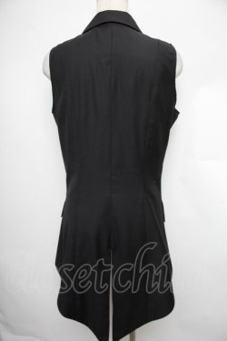 画像2: BPN / 1つボタンベスト  黒 S-25-12-21-061-GO-TO-HR-ZS