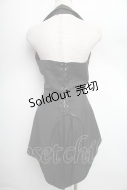 画像2: BPN / ホルター燕尾ベスト  黒 S-25-12-21-062-GO-TO-HR-ZS