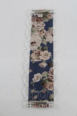 画像3: hiroko tokumine / 花柄ヘッドドレス  紺 S-25-12-21-008-LO-AC-AS-ZS