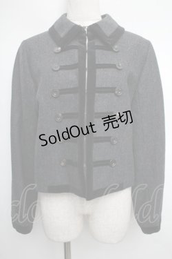 画像1: Jane Marple / ベロアジャケット  黒 S-25-12-21-065-JM-JA-AS-ZS