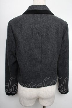 画像2: Jane Marple / ベロアジャケット  黒 S-25-12-21-065-JM-JA-AS-ZS