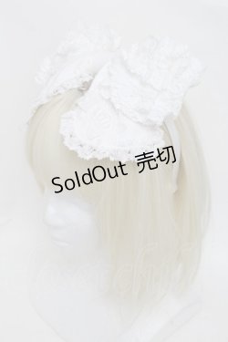 画像1: BABY,THE STARS SHINE BRIGHT / Romantic Dream Roseカチューシャ  白 S-25-12-21-009-BA-AC-AS-ZS