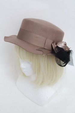 画像1: axes femme / チュールカンカン帽  キャメル S-25-12-21-012-AX-AC-HR-ZS