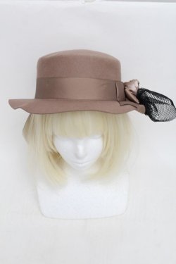 画像2: axes femme / チュールカンカン帽  キャメル S-25-12-21-012-AX-AC-HR-ZS