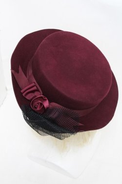 画像3: axes femme / チュールカンカン帽  ワイン S-25-12-21-013-AX-AC-HR-ZS