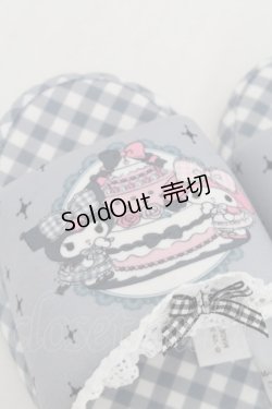 画像4: m petit by misako / マイメロディクロミスリッパ  黒 S-25-12-21-014-LO-ZA-AS-ZS