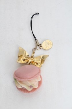 画像2: Q-pot. / ストロベリーマカロンストラップ  ピンク S-25-12-21-002-QP-ZA-SZ-ZS