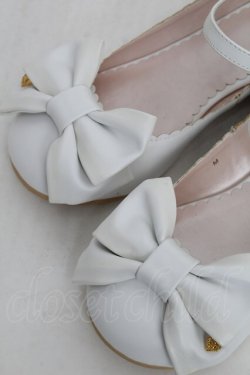 画像4: BABY,THE STARS SHINE BRIGHT / リルリボンワンストラップシューズ  白 S-25-12-21-016-BA-SH-AS-ZS