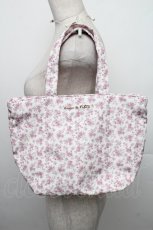画像1: Maison de FLEUR / 撥水加工フラワープリントトートバッグS  白 S-25-12-21-017-LO-BG-AS-ZTK042 (1)