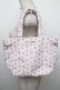 画像1: Maison de FLEUR / 撥水加工フラワープリントトートバッグS  白 S-25-12-21-017-LO-BG-AS-ZS (1)